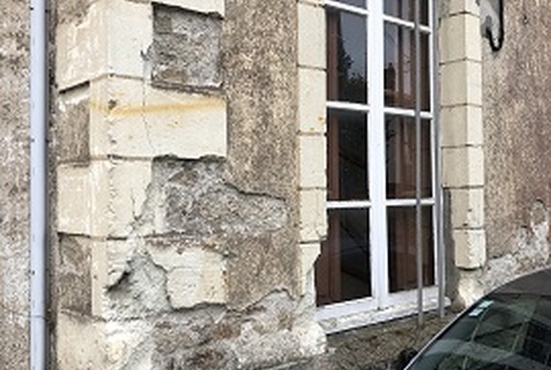 Restauration de façade ancienne à MAISDON SUR SEVRE